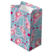 Axolotl Love pink Tissue Paper