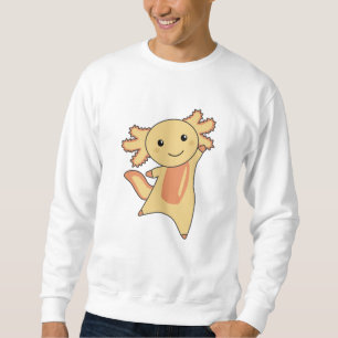 Axolotl Lovers Cute Animals For Kids yellow Sweatshirt