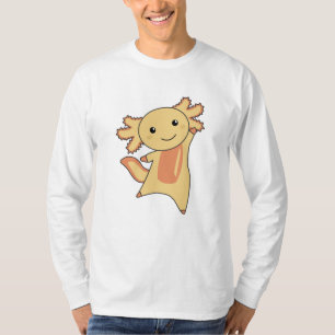 Axolotl Lovers Cute Animals For Kids yellow T-Shirt