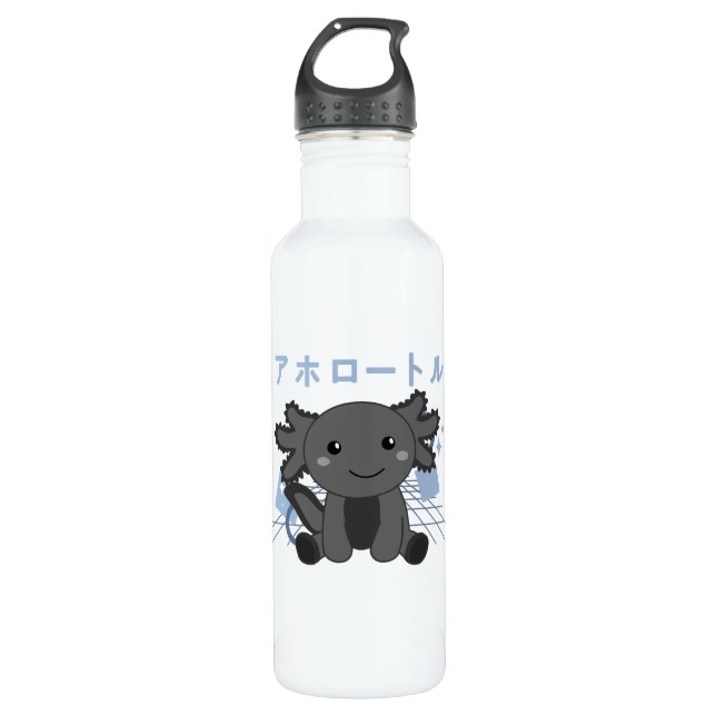 Axolotl Lovers Cute Animals Relax Sweet Axolotl Stainless Steel Water Bottle (Front)