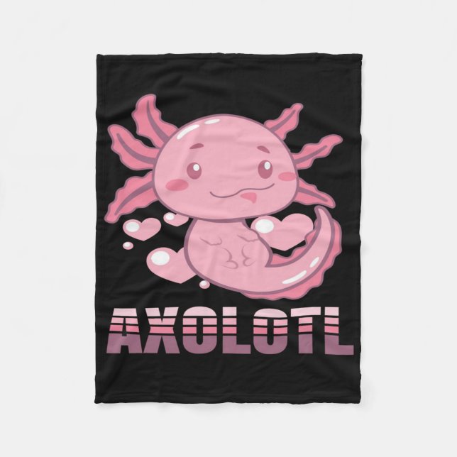 Axolotl Lurch Terrarium | Cute Pet Lover Fleece Blanket (Front)