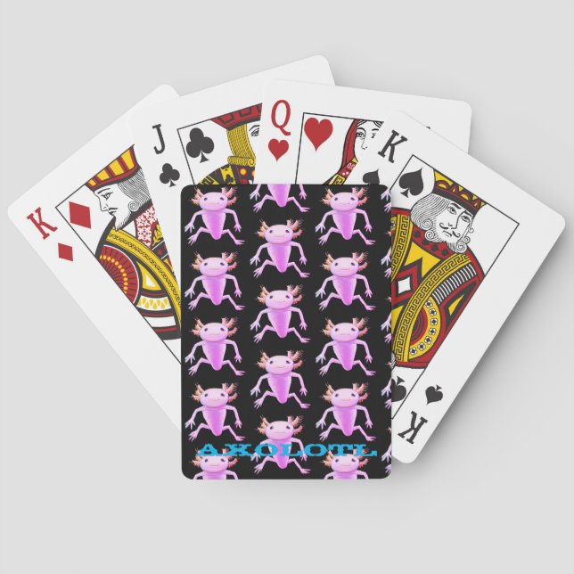 AXOLOTL mascotte Playing Cards (Back)