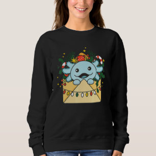 Axolotl Merry Christmas Animals Axolots Christmas Sweatshirt