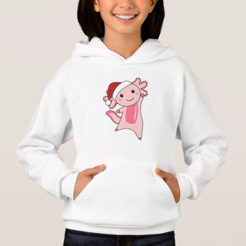 Axolotl Merry Christmas Winter Animals Axolotls Ad Hoodie