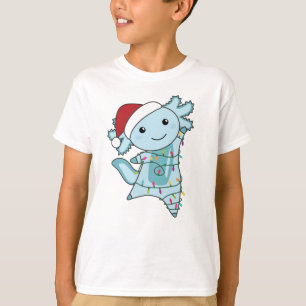 Axolotl Merry Christmas Winter Animals Axolotls T-Shirt