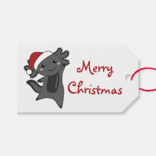 Axolotl Merry Christmas Winter Animals Axolotls Tr Gift Tags