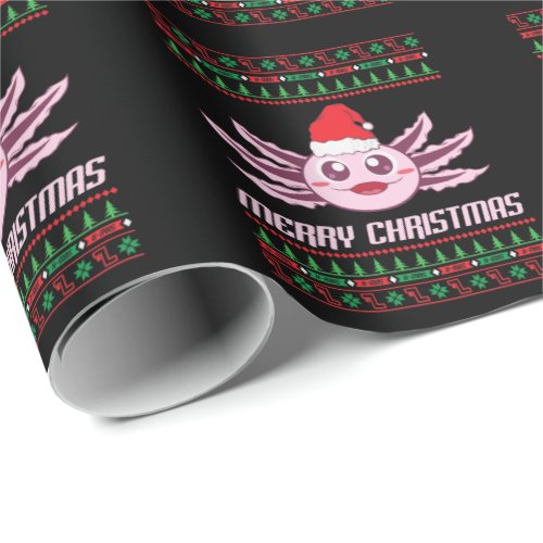 Axolotl Merry Christmas Wrapping Paper