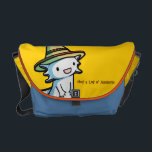 Axolotl Messenger Bag<br><div class="desc">Show your support of conservation efforts with this Mexican Axolotl bag. The axolotl is a critically endangered species found only in Lake Xochimilco and the surrounding wetlands.</div>