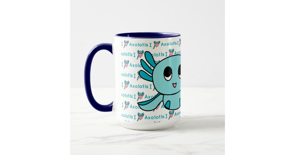 Adorable Axolotls Coffee Mug Cute Axolotl Mug Axolotls Mug Cute Axolotl  Gifts