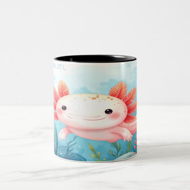 Axolotl Mug - Cute Underwater Salamander Gift (Center)