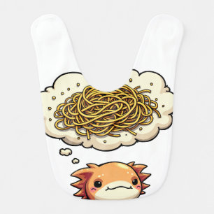 Axolotl Overthinking Introvert Spaghetti Worries I Baby Bib
