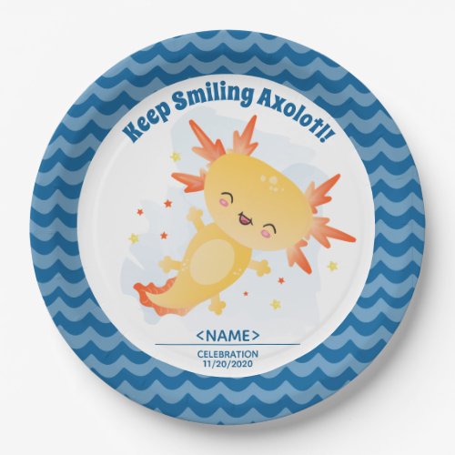 Axolotl  paper plate