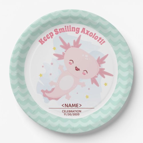 Axolotl  paper plates