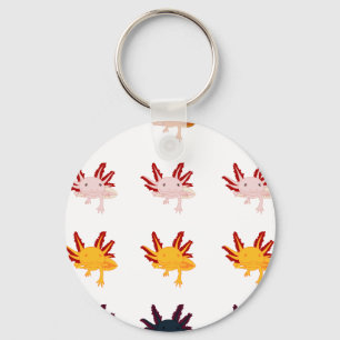 Axolotl pattern keychain