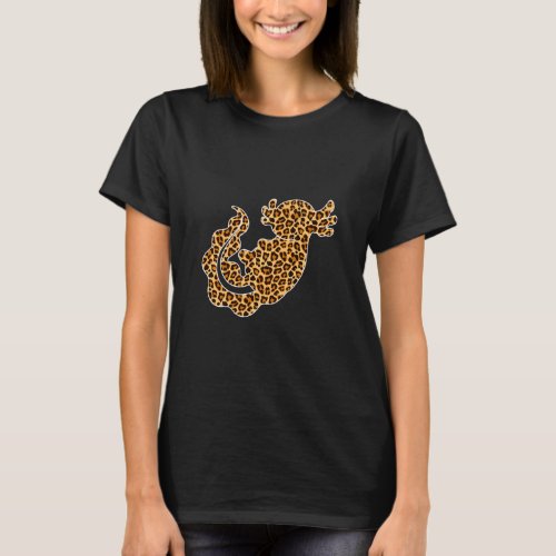 Axolotl Pet Animal Print Leopard Girls Women For H T_Shirt