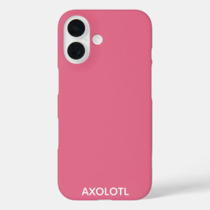 Axolotl pink color name iPhone 16 case