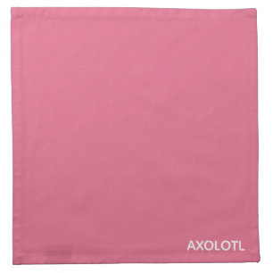 Axolotl pink color name cloth napkin