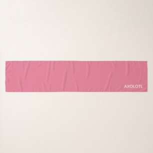 Axolotl pink color name scarf