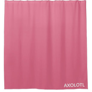 Axolotl pink color name shower curtain