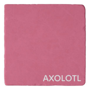 Axolotl pink color name trivet