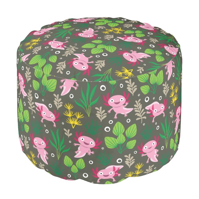 Axolotl Pouf (Angled Front)