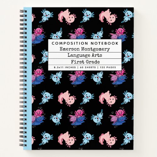 Axolotl Primary Composition Notebook 