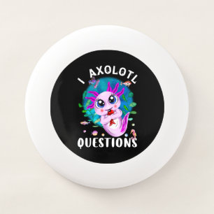 Axolotl Questions, Kawaii Amphibian Pink Wham-O Frisbee