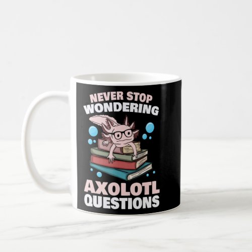 Axolotl Reading Books Axolotls Amphibian Lover Gif Coffee Mug