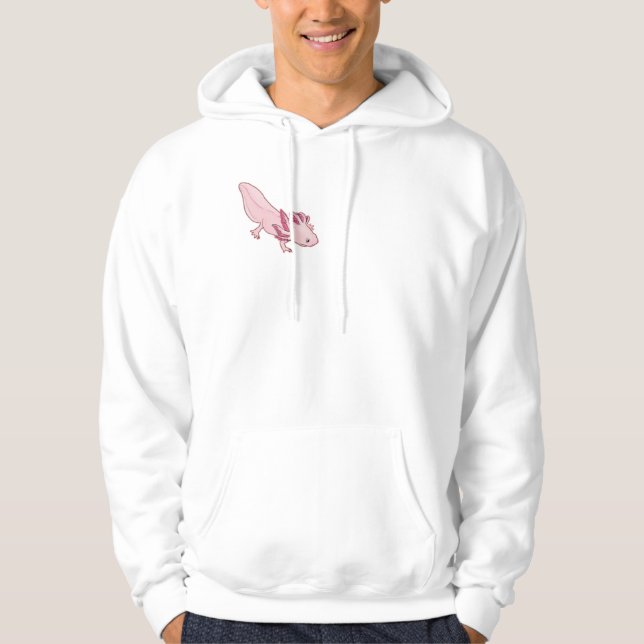 Axolotl Salamander hoodie / hooded sweatshirt (Front)