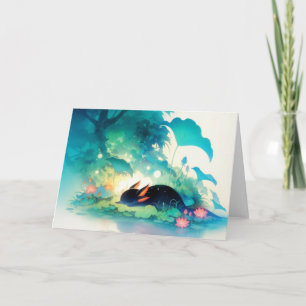 Axolotl Secret Flower Pond Hideaway Card