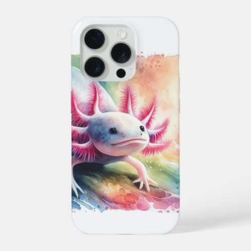Axolotl Serenity AREF1201 _ Watercolor iPhone 15 Pro Case