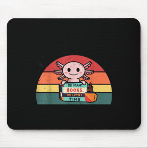 Axolotl-shirt Reading Book Readsolotl Kids Boys Gi Mouse Pad