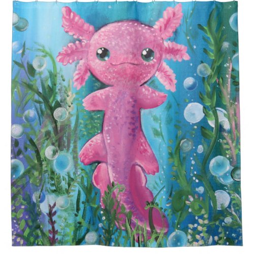 Axolotl Shower Curtain