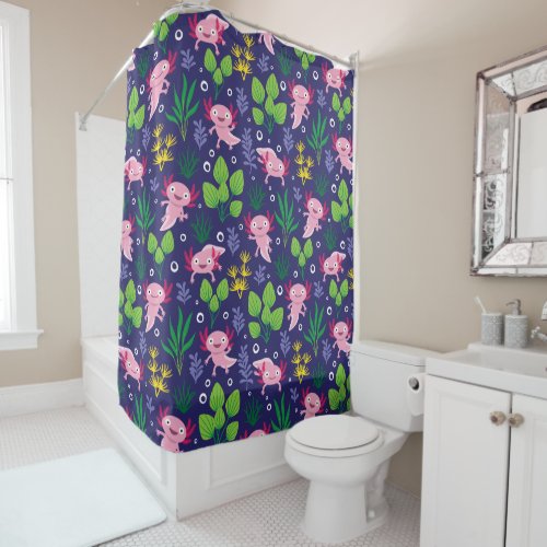 Axolotl Shower Curtain