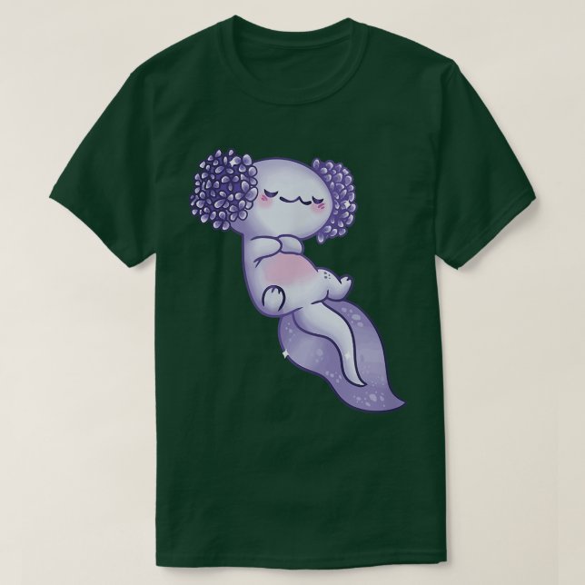 Axolotl Sleep Nap Cute Funny Axolotls Kawaii Japan T-Shirt (Design Front)