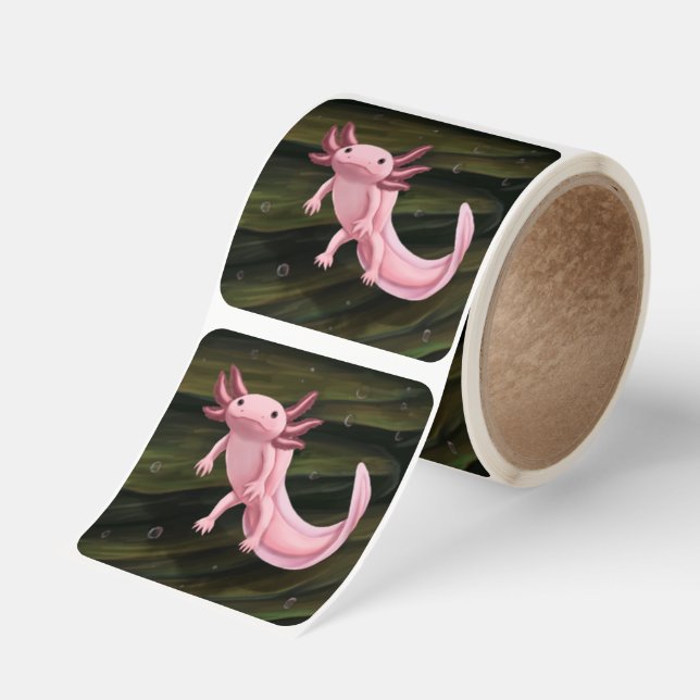 Axolotl sticker roll (Roll)