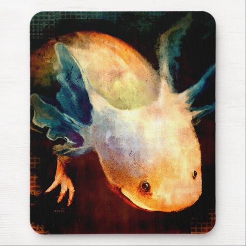 Axolotl Sun Mouse Pad