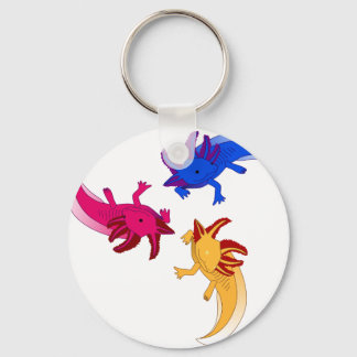 Axolotl Trio Keychain