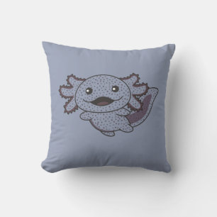 Axolotl Various Types Of Axolotls Sweet Animals Ba Throw Pillow