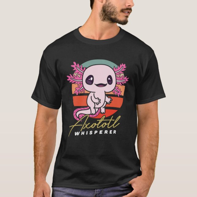 Axolotl Whisperer Mexican Amphibian Tiger Salamand T-Shirt (Front)