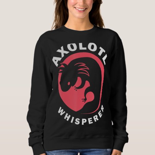 Axolotl Whisperer Vintage Retro Salamander Amphibi Sweatshirt