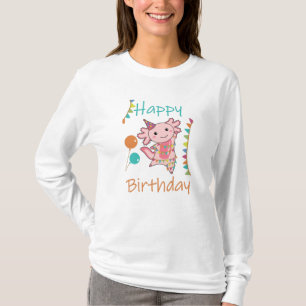 Axolotl Wishes Happy Birthday To You Axolotls T-Shirt