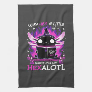 Axolotl Witching Hour - Salamandre Kitchen Towel