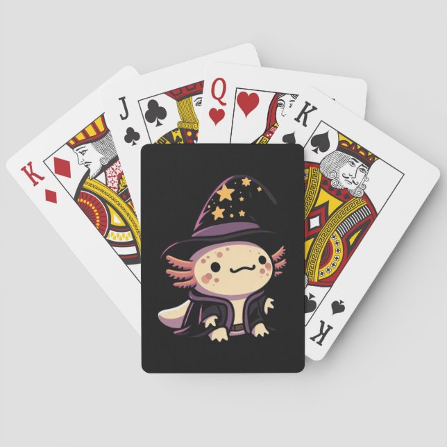Axolotl Wizard - Fantasy Pet Poker Cards (Back)
