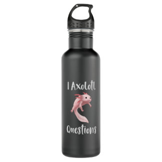 Axolotl Womens Kids Men Youth Funny Cute Axolotl Stainless Steel Water Bottle