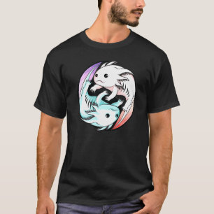Axolotl Yin Yang Cute Mexican Walking Fish Boys G T-Shirt
