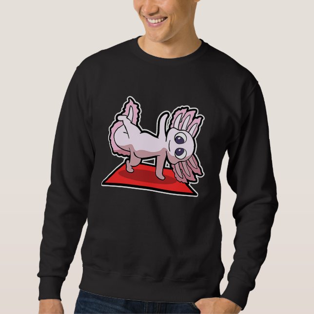 Axolotl Yoga Poses Sport Gymnastics Ohm Heartbeat Sweatshirt (Front)