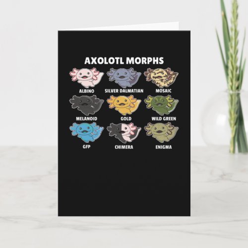 Axolotls From The World Sweet Animals Axolotl Card