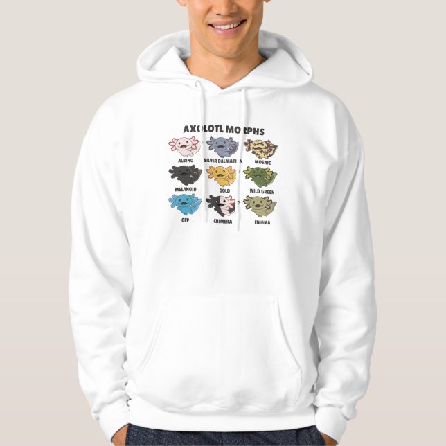 Axolotls From The World Sweet Animals Axolotl Hoodie (Front)