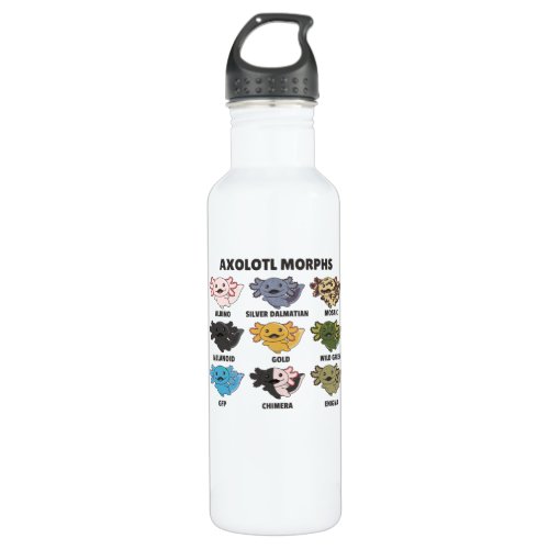 Axolotls From The World Sweet Animals Axolotl Stainless Steel Water Bottle